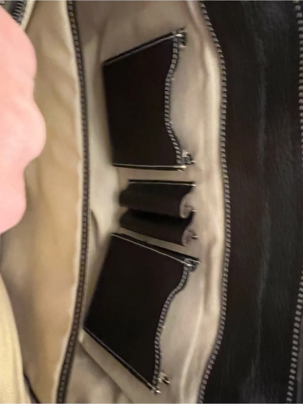 Beautiful Cole Haan Chocolate Brown Leather Briefcase with Contrast Stitching